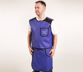 1103LF : Çift Katmanlı Antimon Kurşunsuz İki Parçalı Cüppeli Önlük