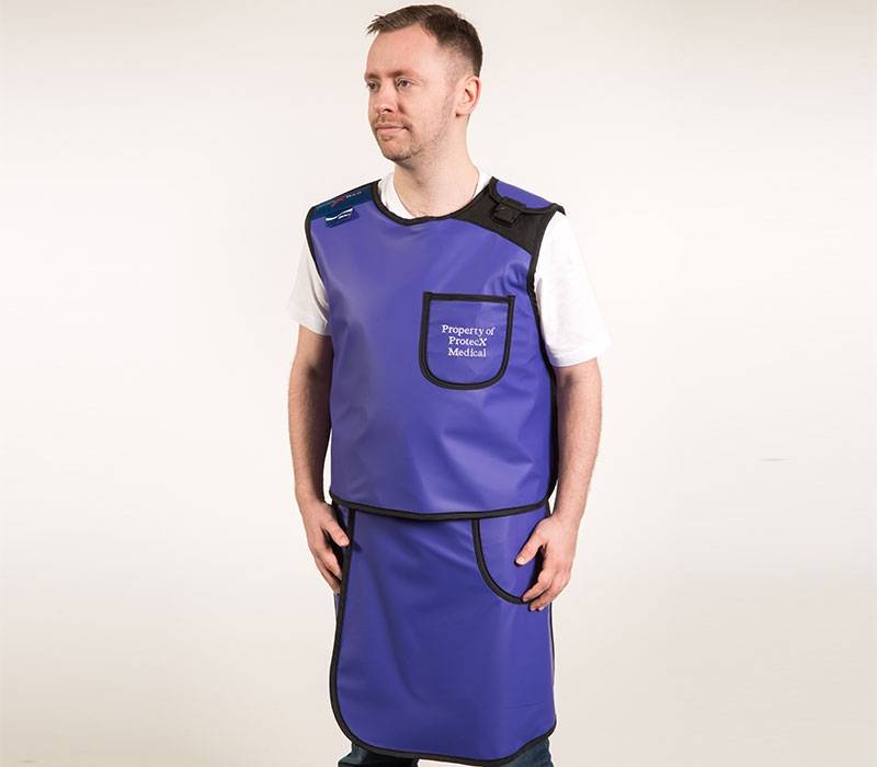 1103LF : Çift Katmanlı Antimon Kurşunsuz İki Parçalı Cüppeli Önlük