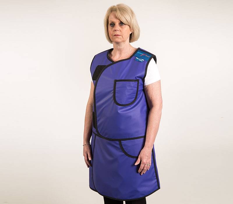 1102LF : Çift Katmanlı Antimon Kurşunsuz İki Parçalı Kaban Stili Önlük