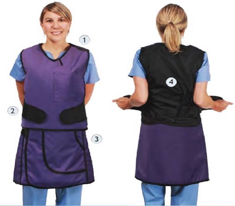 PRO-PKLF : Çift Katmanlı Antimon Kurşunsuz Pro-PK İki Parçalı Saran Tarz Önlük