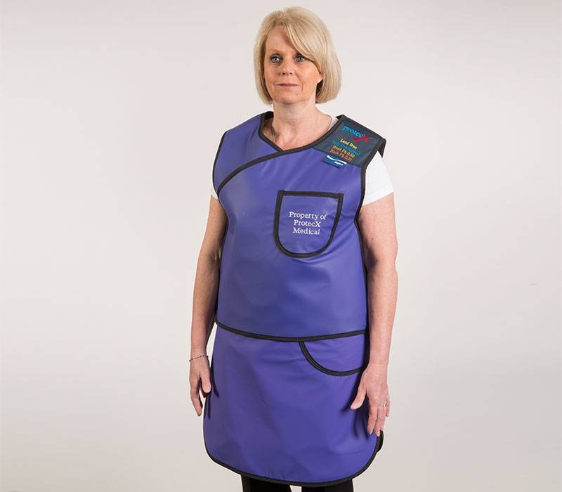 1102FF : Hafifletilmiş Kurşun Alaşımlı Tam Ön Örtüşme İki Parçalı Kat Stili Önlük